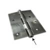 3 steel Door Hinges with screws (SS Finish)